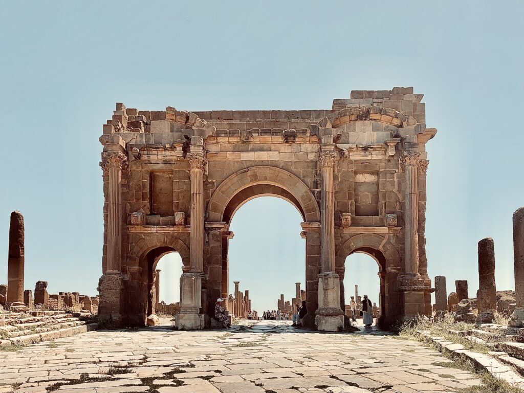 Arch of Trajan in Timgad, Algeria