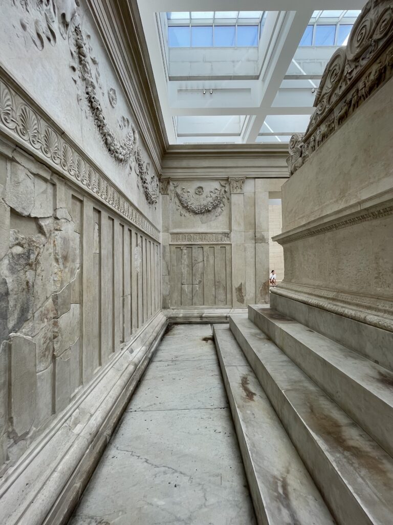 Interior of the Ara Pacis Augustae