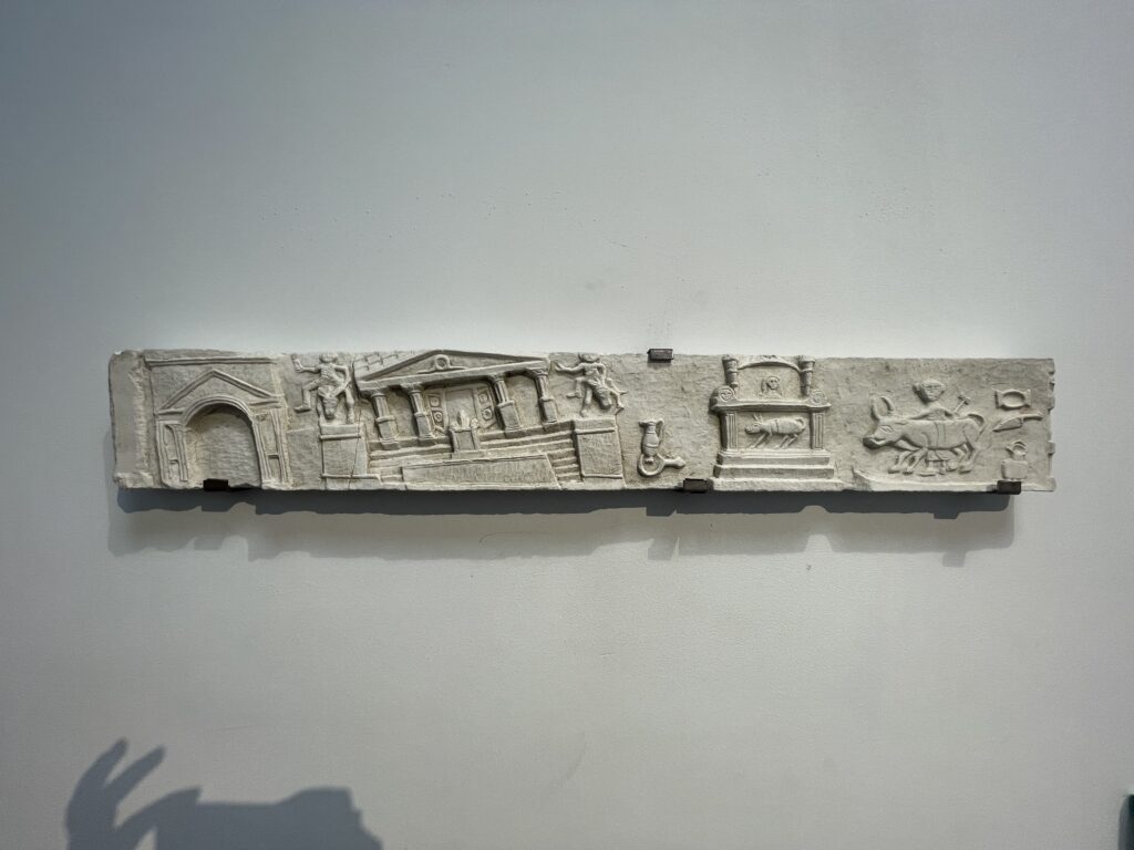 Marble frieze of the earthquake of 62 CE, Pompeii